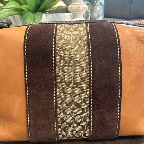 Coach vintage Y2K mini pouch leather and signature handbag glove tanned leather - Picture 3 of 9